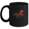 Red Plaid Unicorn Christmas Lights Santa Hat Pajamas Mug 11oz Mug Black 600x.jpg