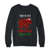 This Is My Christmas Pajama Shirt Bear Red Plaid Crewneck Sweatshirt Black 600x.jpg