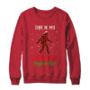 This Is My Christmas Pajama Shirt Bigfoot Red Plaid Crewneck Sweatshirt Red 600x.jpg