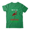 This Is My Christmas Pajama Shirt Flamingo Red Plaid Classic T Shirt Irish Green 600x.jpg