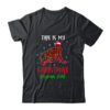 This Is My Christmas Pajama Shirt Monkey Red Plaid Classic T Shirt Black 600x.jpg