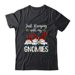 Hanging With My Gnomies Christmas Santa Gnome Xmas Tree Classic T Shirt Black 600x.jpg