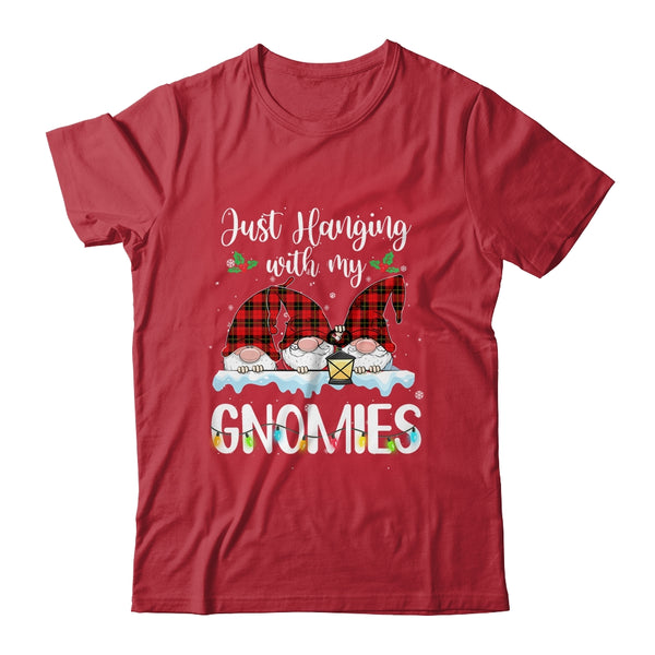 Hanging With My Gnomies Christmas Santa Gnome Xmas Tree Classic T Shirt Red 600x.jpg