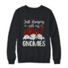 Hanging With My Gnomies Christmas Santa Gnome Xmas Tree Crewneck Sweatshirt Black 600x.jpg
