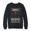 Merry Woofmas Dachshund Santa Reindeer Ugly Christmas Sweater Crewneck Sweatshirt Black 600x.jpg