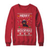 Merry Woofmas Dachshund Santa Reindeer Ugly Christmas Sweater Crewneck Sweatshirt Red 600x.jpg