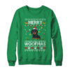 Merry Woofmas Dachshund Santa Reindeer Ugly Christmas Sweater Crewneck Sweatshirt Irish Green 600x.jpg