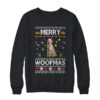 Merry Woofmas Golden Retriever Santa Reindeer Ugly Christmas Sweater Crewneck Sweatshirt Black 600x.jpg