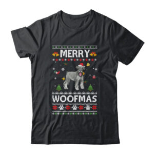Merry Woofmas Schnauzer Santa Reindeer Ugly Christmas Sweater Classic T Shirt Black 600x.jpg