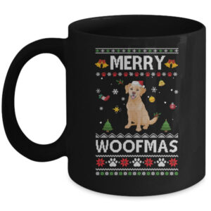 Merry Woofmas Labrador Santa Reindeer Ugly Christmas Sweater Mug 11oz Mug Black 600x.jpg
