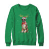 Funny Boxer Christmas Tree Santa Reindeer Pajamas Crewneck Sweatshirt Irish Green 600x.jpg