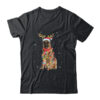 Funny German Shepherd Christmas Tree Santa Reindeer Pajamas Classic T Shirt Black 600x.jpg