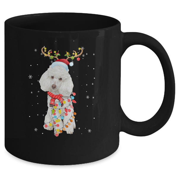 Funny Poodle Christmas Tree Santa Reindeer Pajamas Mug 11oz Mug Black a785fb17 572d 47d0 a12e 524674fd95af 600x.jpg