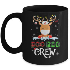 Christmas Boo Boo Crew Reindeer Nurse Buffalo Plaid Nurse Mug 11oz Mug Black 600x.jpg
