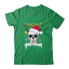 Skull Reindeer Christmas Funny Skulls Santa Hat Reindeer Classic T Shirt Irish Green 600x.jpg