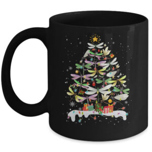 Dragonfly Bird Xmas Christmas Tree Lights Swarm Nymph Mug 11oz Mug Black 600x.jpg