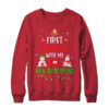 First Christmas With My Hot New Boyfriend Funny Couple Gift Crewneck Sweatshirt Red 600x.jpg