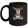 Cute Penguin Reindeer Santa Hat Xmas Christmas Penguin Lover Mug 11oz Mug Black 600x.jpg