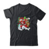 Santa And Friends Wearing Mask New Christmas Quarantine Classic T Shirt Black 600x.jpg