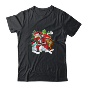 Santa And Friends Wearing Mask New Christmas Quarantine Classic T Shirt Black 600x.jpg