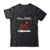 Pug Christmas Red Plaid Dog Lover Pajama Family Gift Classic T Shirt Black 600x.jpg
