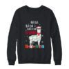 Fa La La Llama Christmas For Women Men Kids Crewneck Sweatshirt Black 600x.jpg