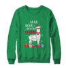 Fa La La Llama Christmas For Women Men Kids Crewneck Sweatshirt Irish Green 600x.jpg