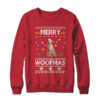 Merry Woofmas Golden Retriever Santa Reindeer Ugly Christmas Sweater Crewneck Sweatshirt Red 600x 1.jpg