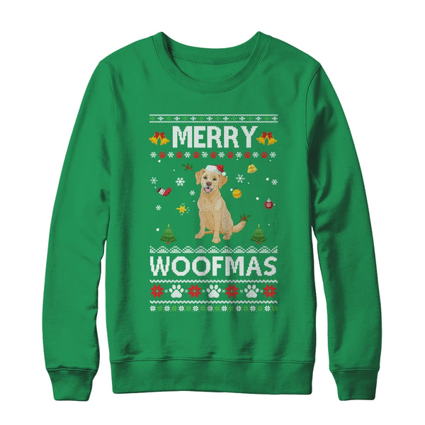 Merry Woofmas Labrador Santa Reindeer Ugly Christmas Sweater Crewneck Sweatshirt Irish Green 600x.jpg