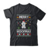 Merry Woofmas Poodle Santa Reindeer Ugly Christmas Sweater Classic T Shirt Black 600x.jpg