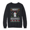 Merry Woofmas Poodle Santa Reindeer Ugly Christmas Sweater Crewneck Sweatshirt Black 600x.jpg