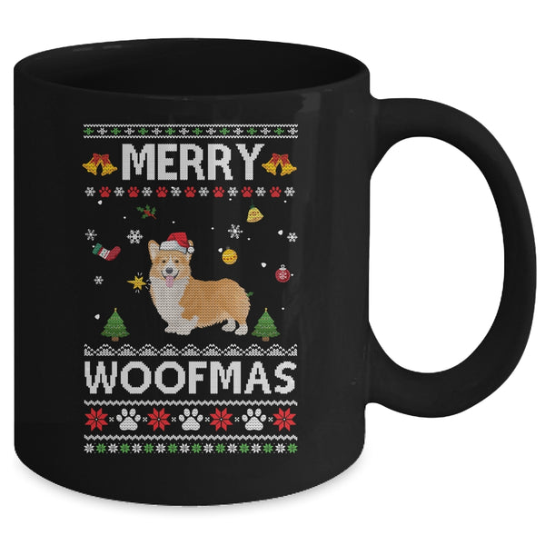 Merry Woofmas Corgi Santa Reindeer Ugly Christmas Sweater Mug 11oz Mug Black b01020a4 92c4 47e7 8a35 04a5b7fcf565 600x 1.jpg