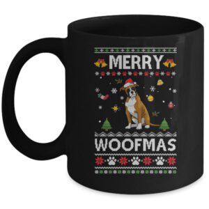 Merry Woofmas Boxer Santa Reindeer Ugly Christmas Sweater Mug 11oz Mug Black 600x.jpg