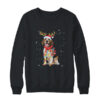 Funny Beagle Christmas Tree Santa Reindeer Pajamas Crewneck Sweatshirt Black 600x 1.jpg