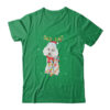 Funny Poodle Christmas Tree Santa Reindeer Pajamas Classic T Shirt Irish Green 600x.jpg