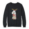 Funny Poodle Christmas Tree Santa Reindeer Pajamas Crewneck Sweatshirt Black 600x.jpg