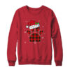 Buffalo Plaid Christmas Paw Dog With Santa Hat Lights Gift Crewneck Sweatshirt Red 600x.jpg