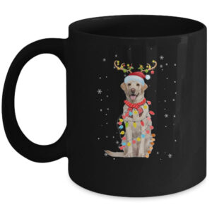 Funny Labrador Christmas Tree Santa Reindeer Pajamas Mug 11oz Mug Black 600x 1.jpg