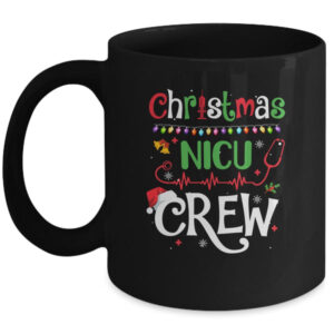 Christmas NICU Crew Nurse Doctor Tech Neonatal ICU Squad Mug 11oz Mug Black 600x 2.jpg