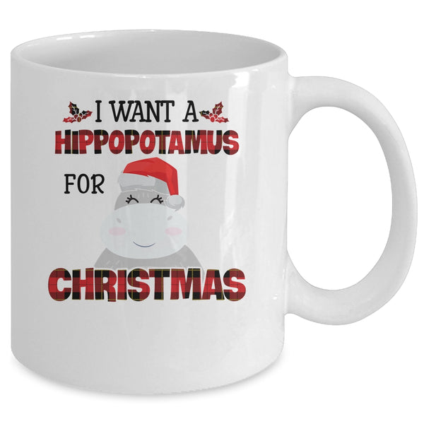 I Want A Hippopotamus For Christmas Hippo Buffalo Plaid Mug 11oz Mug White ecf0a38c ba8c 452d 8bb0 3d0bfaf65659 600x.jpg