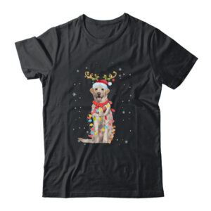 Funny Labrador Christmas Tree Santa Reindeer Pajamas Classic T Shirt Black 600x 2.jpg