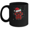 Buffalo Plaid Christmas Paw Dog With Santa Hat Lights Gift Mug 11oz Mug Black 600x.jpg
