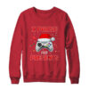 Funny Christmas Gamer I Pause For Presents Gaming Gift Crewneck Sweatshirt Red 600x.jpg