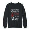 Its The Most Wonderful Time The Year Red Plaid Christmas Tree Crewneck Sweatshirt Black 600x.jpg