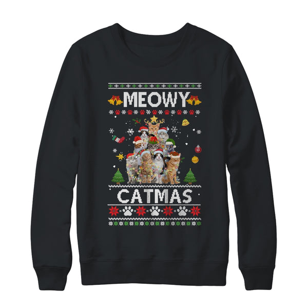 Meowy Catmas Ugly Christmas Tree Funny Xmas Cat Sweater Gift Crewneck Sweatshirt Black 600x.jpg