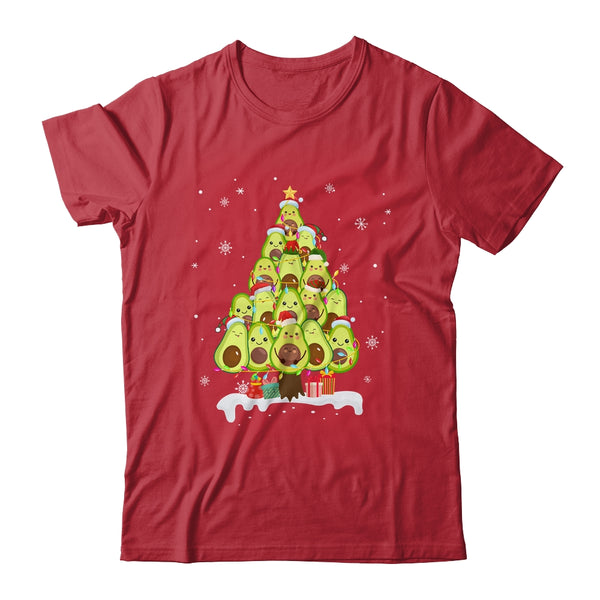 Avocado Tree Christmas Light Funny Christmas Vegans Gifts Classic T Shirt Red 600x 2.jpg