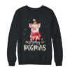 Merry Pigmas Funny Pig Christmas Pajama For Pig Lover Crewneck Sweatshirt Black 600x.jpg