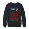 This Is My Christmas Pajama Shirt Llama Red Plaid Crewneck Sweatshirt Black 600x 2.jpg