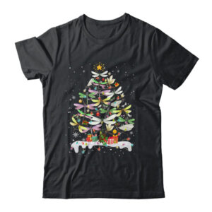 Dragonfly Bird Xmas Christmas Tree Lights Swarm Nymph Classic T Shirt Black 600x 1.jpg
