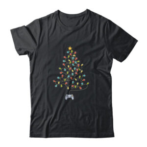 Video Game Christmas Tree Lights Xmas Gaming Classic T Shirt Black 600x 1.jpg